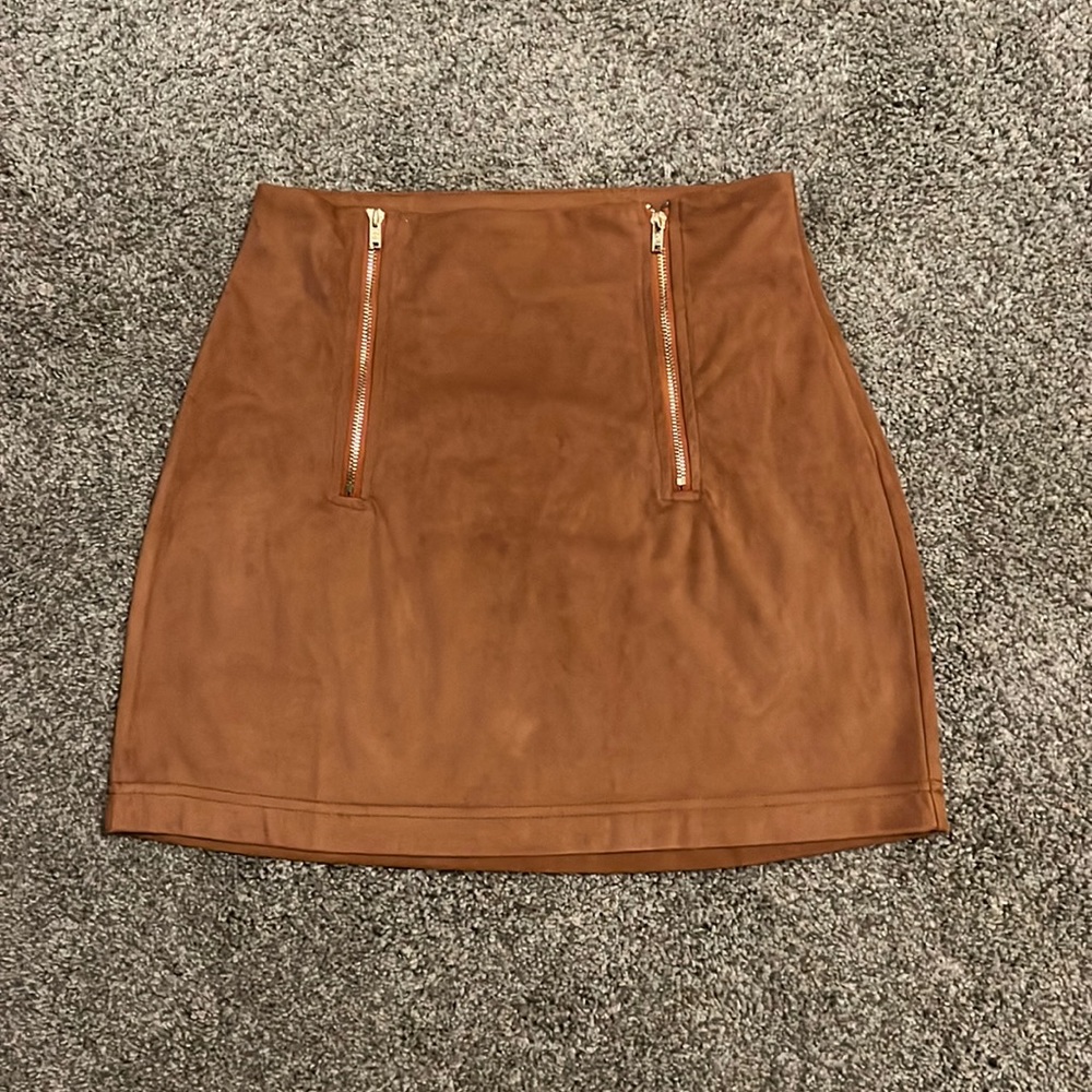 SHEIN xs faux suede skirt